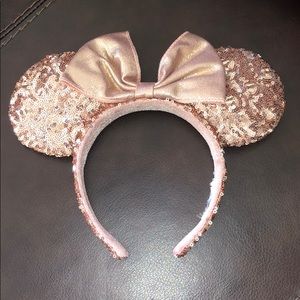 Rose gold mouse ears